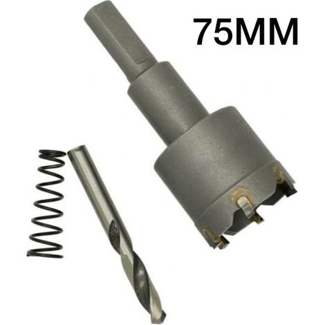 FRESA A TAZZA DA TRAPANO PER FORARE METALLO ACCIAIO LAMIERA FRESA DA 75MM