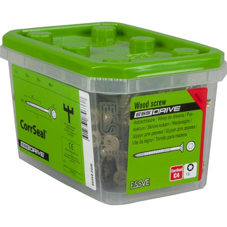 ESSVE ESSDRIVE viti per legno FS CorrSeal 4,5x50mm 200 pezzi (1/3)