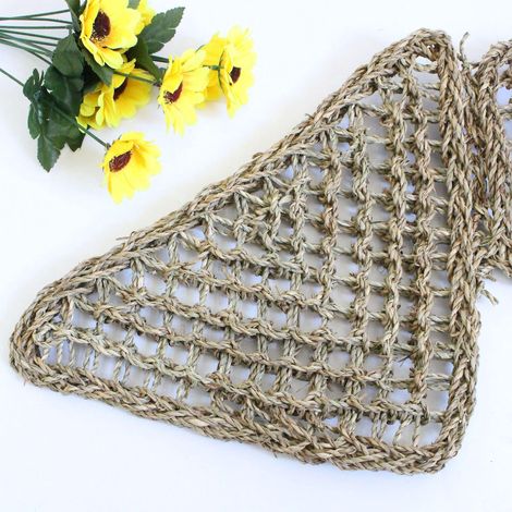 1 Lizard Chaise Longue,  Fibres De Jonc De Mer Naturelle Pour Anoles, Barbu Dragons, Geckos, Iguanes Et Ermite Crabe Rectangulaire 202028cm (1/5)