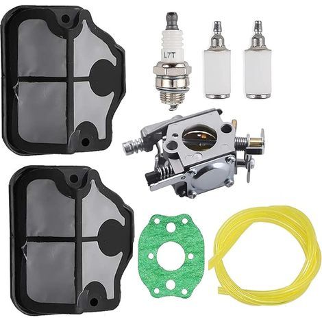 Carburateur pour Tronçonneuse Husqvarna 36 41 136 137 137e 141 142 142e Walbro WT-834 WT-657 WT-529 WT-289 WT-285 WT-239 WT-202 Zama C1Q-W29E Remplace 530071987 530019172 (1/2)
