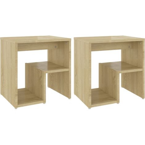 Maison Exclusive - Nachttische 2 Stk. Sonoma-Eiche 40x30x40 cm Ho