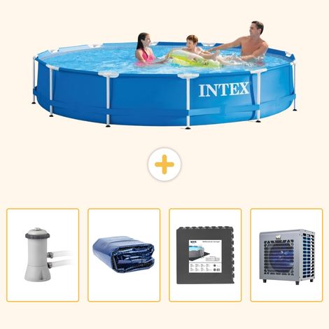 Intex Piscine Tubulaire Ronde - 366x76 cm - 5-pièces  S190 (1/5)