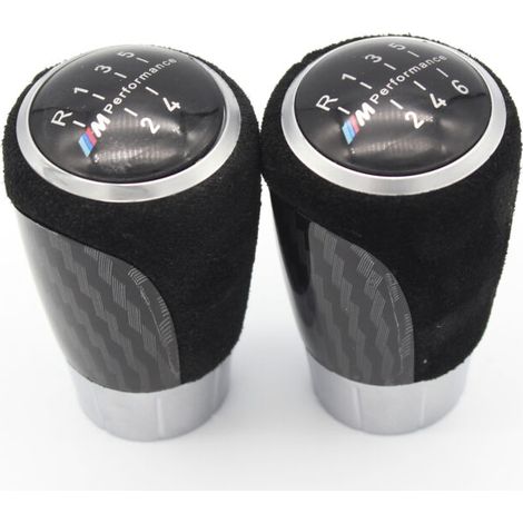 Adapté aux voitures BMW E46E81E82, il s'agit d'une pièce de modification blanche pour pommeau/poignée de levier de vitesse à transmission manuelle à 5 rapports, parfaite pour ajouter une touche intéri