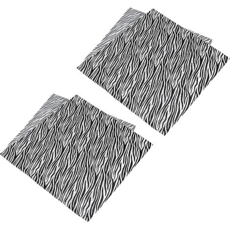 Nappes de table imperméables et décoratives, lot de 2, noires, en PEVA, réutilisables. (1/5)