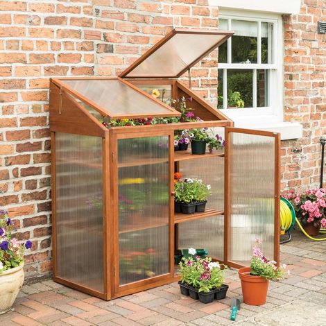 Rowlinson Hardwood Mini Greenhouse (1/6)