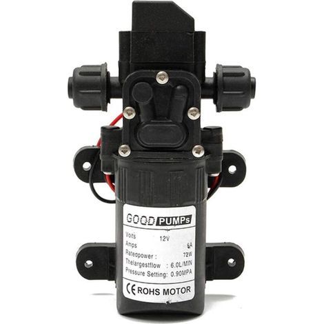 Pompe à eau haute pression DC 12 V 6 L/min auto-amorçante avec interrupteur automatique pour lavage de voiture , nettoyage de bateau et arrosage du jardin (1/5)