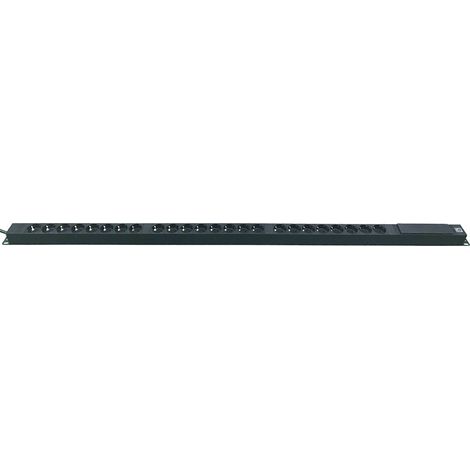 Rallonge électrique 3m, 24 prises Type F - Schuko allemand, 250 V c.a. 16A ( Prix pour 1 )