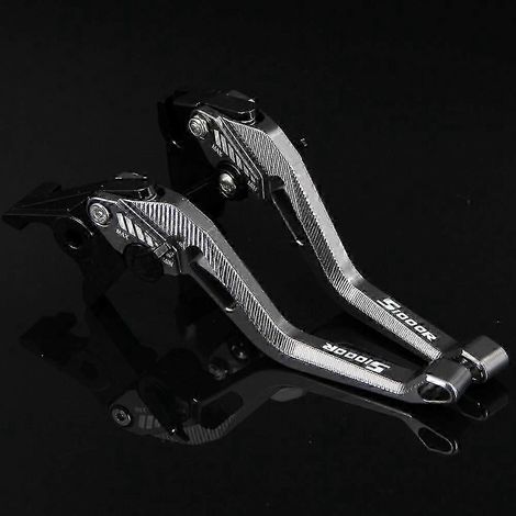 Leviers de frein et d'embrayage réglables CNC pour moto, design losange creux 3D breveté, pour BMW S1000R (avec et sans cc) 2014 S1000 R (Titane) (1/5)