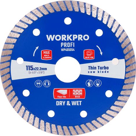Disco diamantado continuo thin turbo profi ø115 x 10 x 22,2 mm