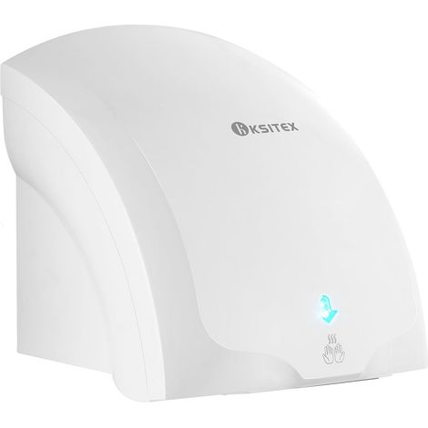 Sèche-Mains Automatique en ABS – Sèche-Mains Électrique Blanc, 1400W, Murale pour Salle de Bain, Cuisine, Toilettes Blanc (1/5)