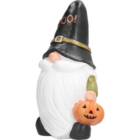 Décoration d'Halloween : Elfe sans visage sculpté, accessoire de jardinage pour le festival des fantômes. (1/5)