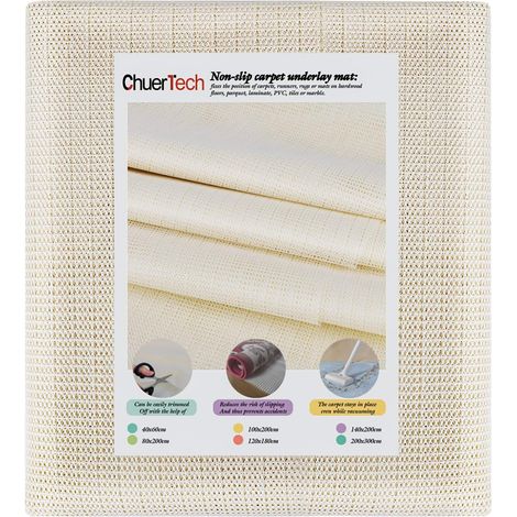 sous Tapis Antidérapant, 200x300cm Tapis Antidérapant de Protection Anti-Glissement Protection Antidérapante pour Tapis, Antidérapant sous Tapis Facile à Laver Peut Etre Coupé (1/5)