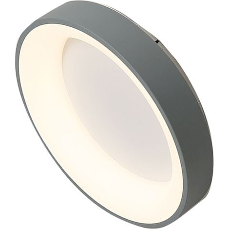Plafonnier LED dimmable pour chambre à coucher, style moderne, simple et chaleureux, ambiance romantique, 100-265 V, gris, 40 cm (1/5)
