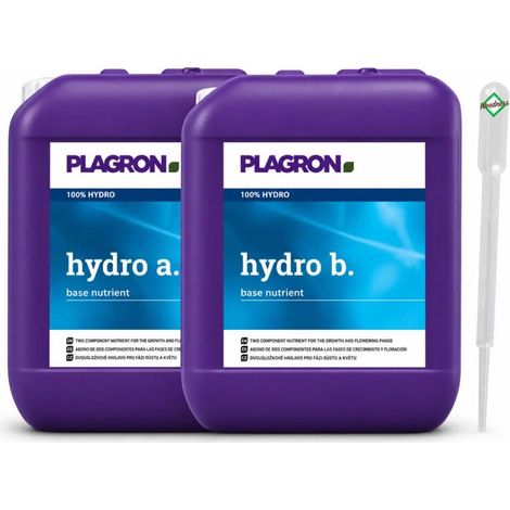 Plagron Hydro A B 10 Liter Hydrokultur Dünger Hydroponik Pflanzendünger (1/5)