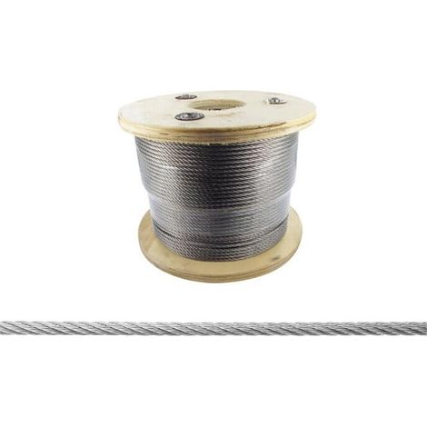 Metalideal  Câble en inox AISI 316L souple 7 torons - 25 mètres