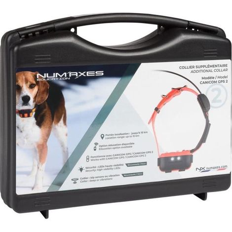 Numaxes CANICOM GPS 2 collare GPS nero arancione per cani