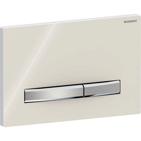 Geberit Sigma50 - Plaque de déclenchement, chrome / sable gris 115.788.JL.2
