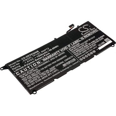NX - Batterie ordinateur portable 7.6V 7850mAh - 0RNP72PW23YRNP72TP1GT0TP1GT (1/3)