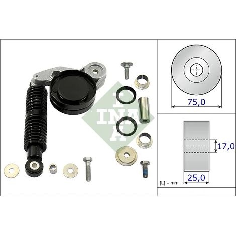 Kit de réparation, bras de serrage - courroie trapézoïdale INA 533 0118 10 AUDI