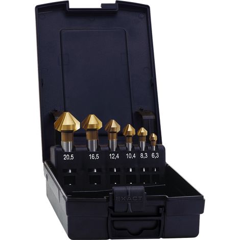 JUEGO DE 6 CORTADORES 90 HSS HOJA 6,3-20,5 MM EXACTO 05567