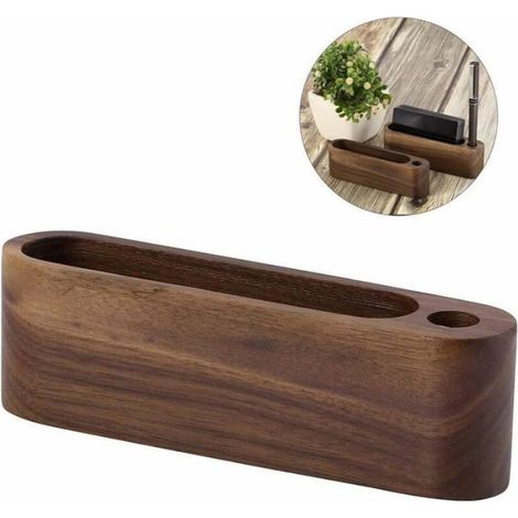 Support de Cartes de Visite,Présentoir de Carte de Visite,Bois Carte de Visite Professionnelle Organisateur,Avec Porte Stylo,po (1/5)