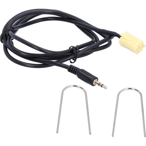 Câble AUX-IN 6 broches de 59,1 pouces Adaptateur d'entrée audio Jack 3,5 mm Remplacement pour Fiat Grande Punto (1/5)