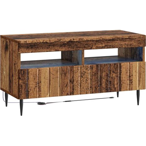 LED-TV-Schrank Altholz Holzwerkstoff vidaXL (1/5)