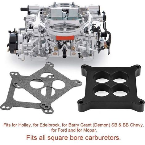 Joint Carburateur Entretoise Phénolique Alliage Aluminium 4bbl SBC BBC BB pour Holley SB (1/3)