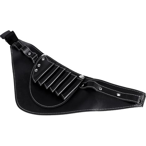 Étui de transport en cuir synthétique pour outils de coiffeur - ciseaux, tondeuse et accessoires (1/5)