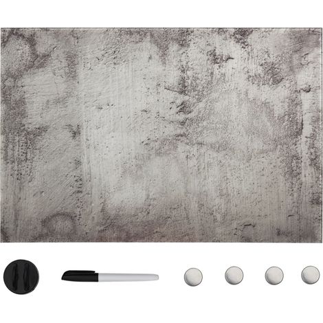 Pizarra magnética de pared vidrio 60x40 cm