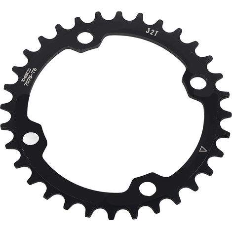 32/34/36/38T BCD 104 Plateau Vélo Montagne Acier Monoplat Réparation (Noir 32T) (1/5)