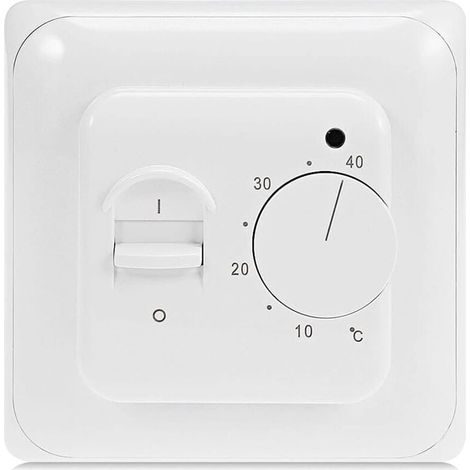 YMYNY Manueller elektrischer Fußbodenheizungsthermostat mit Sensor AC 220 V 16 A, mechanischer Fußbodenheizungsthermostatregler (1/4)