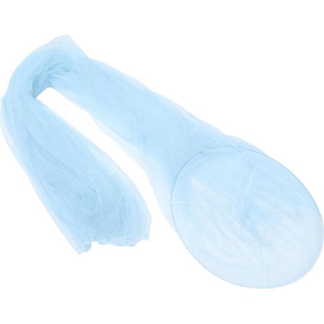 Moustiquaire ronde bleue Princesse avec toit en polyester et (1/5)