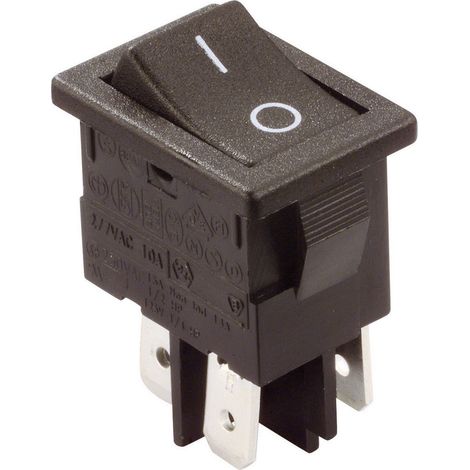 Arcolectric (Bulgin Ltd.) H8550VBACA Wippschalter H8550VBACA 250 V/AC 10 A 2 x Aus/Ein rastend 1 St