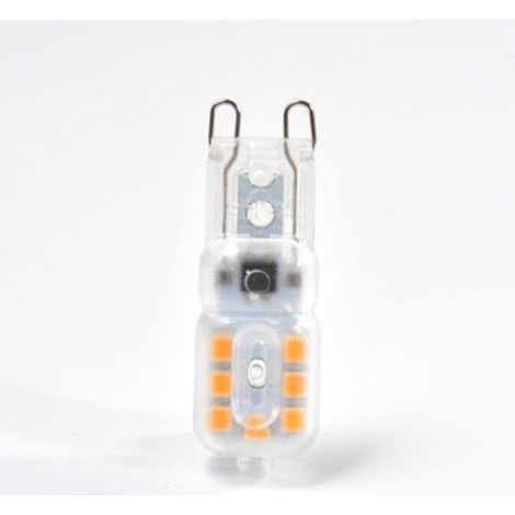 Ampoules LED G9, 3W Équivalent à Ampoule Halogène 30W, Blanc Chaud 3000K, 300LM, Économie d'énergie, Non-Flicker, Non-Dimmable, Paquet de 12 (1/5)