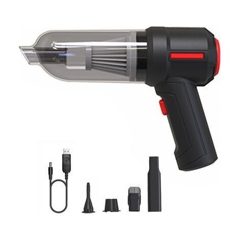 4 en 1 Souffleur d'air sans fil portable Air Duster Mini 9000Pa sans fil voiture PC clavier aspirateur portable noir (1/2)