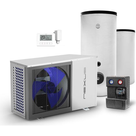 Luft Wasser Wärmepumpe Nexus M8 kW EVI Monoblock Komplettpaket Pumpengruppe GPO (1/5)