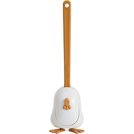 Ensemble de brosse et support de toilette nettoyage efficacemignon montage murallong manchekit de de de cuvette de salle de bain (1/4)