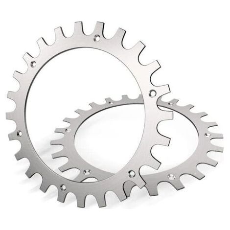 QORVA-Crampons en acier inoxydable de haute qualité pour tondeuse Worx Landroid modèle S/M. Épaisseur : 2 mm, traction améliorée, ébavurage poli, diamètre de la roue : 205 mm.
