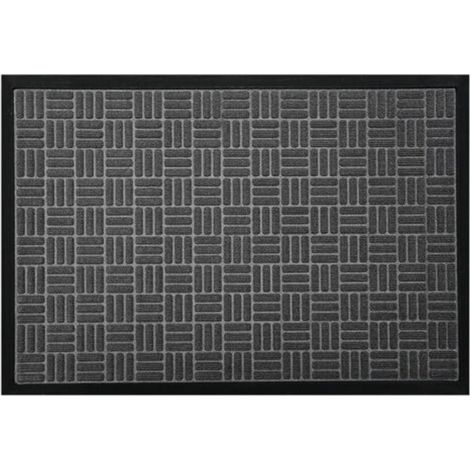 [NON UTILIZZATO] 1 Tappetino da cucina moderno con bordo, assorbente, antiscivolo, lavabile, grigio - 45x75 cm