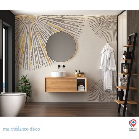 Papier peint : Soleil - Intissé - L.300 x H.280 cm - Beige ivoire (1/5)