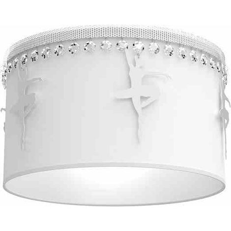 Plafonnier enfant Baletnica blanc Ø37 E27 1x60W Milagro (1/5)