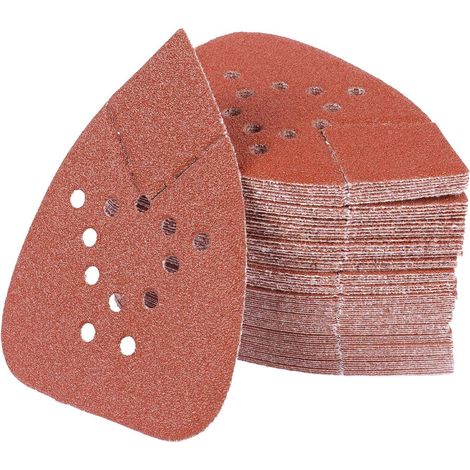 Schleifpapier Dreieck 80 Körnung 90 Stück 135x93mm Klett für Deltaschleifer (1/5)