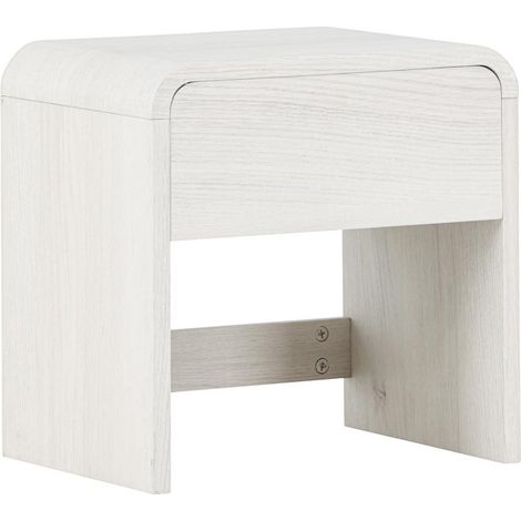 Table de Chevet Design "Lyngdal" 40cm Blanc (1/5)