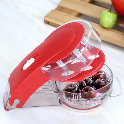 Dénoyauteur de cerises Cheery Cerises - Outil d'extraction de noyaux de fruits pour la maison, le bureau et les voyages (1/5)
