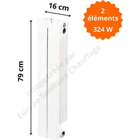 Radiateur aluminium vertical H.79 x 16 cm VIP 700 Deville 324 W
