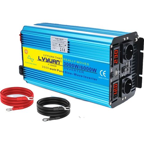 Onduleur, Onde Sinusoïdale Pure, Compatibilité Polyvalente, 12V 6000W (1/2)