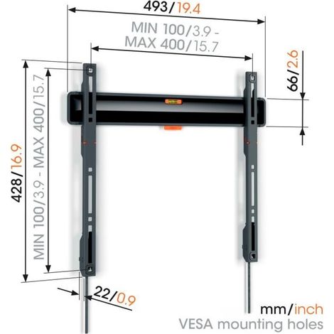 Soporte TV Vogels TWM3403 32 - 77 Negro 50 kg (1/2)