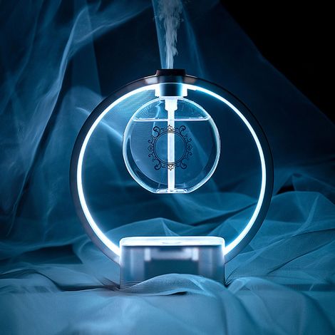 Diffuseur d'huiles essentielles avec lumière réglable, longue durée, automatique, pour la maison et la chambre, parfum océanique. (1/5)