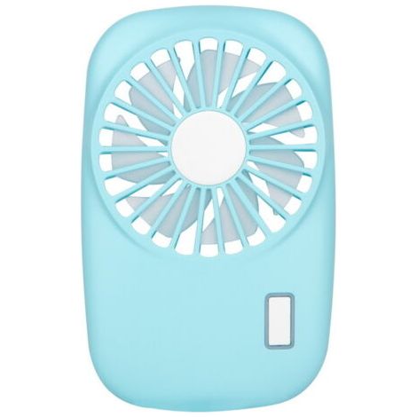 Leistungsstarker, kompakter und tragbarer Mini-Handventilator mit einstellbarer Lüftergeschwindigkeit, hervorragender Kühlwirkung und USB-Aufladung – Blau (1/4)